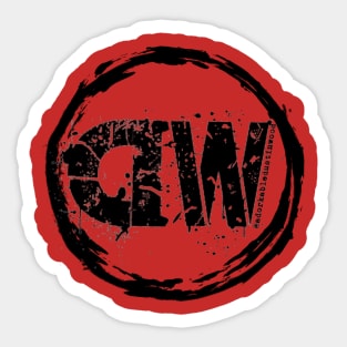 DW Graffiti circle logo Sticker